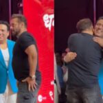 Partner movie Stars Govinda and Salman Khan Reunion at Dharmveer 2 Trailer launch they hug each other