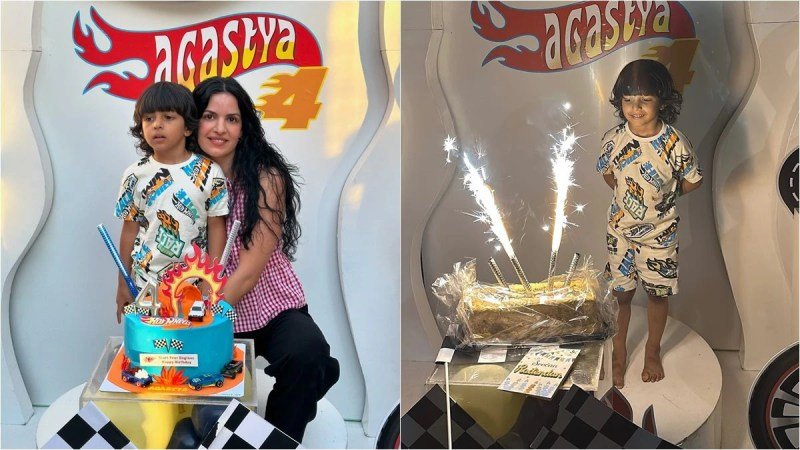 Agastya’s birthday is celebrated with a Hot Wheels theme by Natasa Stankovic. For not inviting Hardik Pandya Internet shames her