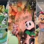 A safari-themed birthday cake, Mahesh Bhatt posing with Micky and Minnie Mouse: Inside Raha Kapoor’s 2nd birthday celebration