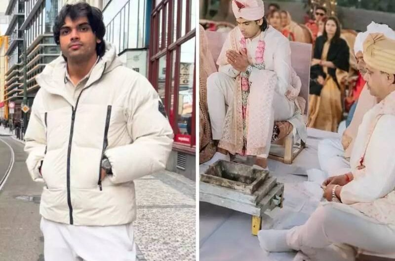 Photos from Neeraj Chopra’s private wedding ceremony go viral