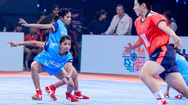 South Korea’s Women Team is beaten by the Indian Women Team 157 points at Kho Kho World Cup