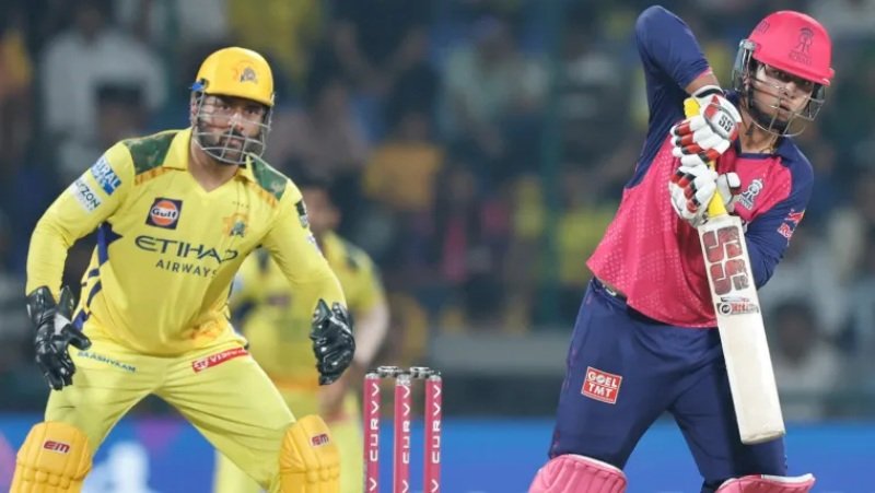 CSK captain’s reaction steals the spotlight when Vaibhav Suyavanshi touches MS Dhoni’s feet instead of shaking his hand